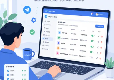 Telegram CRM 自动化：出海营销客服转化新路径