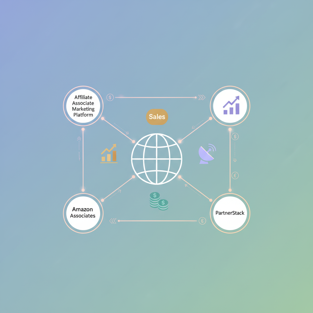 广告联盟平台抽象连接网络图